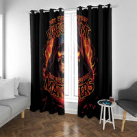 Not Everyone Likes Me Skull Reaper Window Curtain - Wonder Print Shop