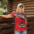 Canada Day Women Polo Shirt Haida Maple Leaf Style Tattoo Red - Wonder Print Shop
