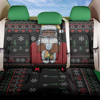 Santa Claus With African Traditional Costume Back Car Seat Cover Christmas - Wonder Print Shop