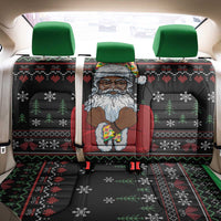 Santa Claus With African Traditional Costume Back Car Seat Cover Christmas - Wonder Print Shop