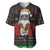 Santa Claus With African Traditional Costume Baseball Jersey Christmas - Wonder Print Shop
