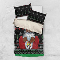 Santa Claus With African Traditional Costume Bedding Set Christmas - Wonder Print Shop