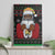 Santa Claus With African Traditional Costume Canvas Wall Art Christmas - Wonder Print Shop