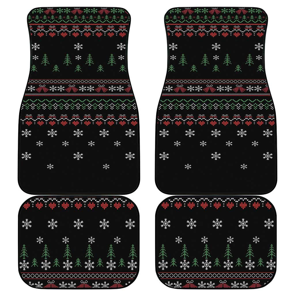 Santa Claus With African Traditional Costume Car Mats Christmas - Wonder Print Shop
