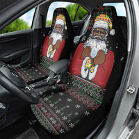 Santa Claus With African Traditional Costume Car Seat Cover Christmas - Wonder Print Shop