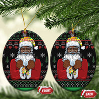 Santa Claus With African Traditional Costume Ceramic Ornament Christmas - Wonder Print Shop