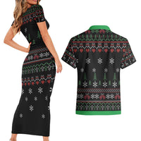 Santa Claus With African Traditional Costume Couples Matching Short Sleeve Bodycon Dress and Hawaiian Shirt Christmas - Wonder Print Shop