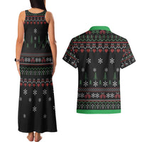 Santa Claus With African Traditional Costume Couples Matching Tank Maxi Dress and Hawaiian Shirt Christmas - Wonder Print Shop