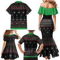 Santa Claus With African Traditional Costume Family Matching Mermaid Dress and Hawaiian Shirt Christmas - Wonder Print Shop