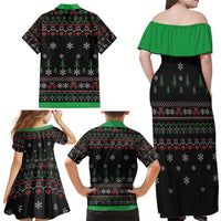 Santa Claus With African Traditional Costume Family Matching Off Shoulder Maxi Dress and Hawaiian Shirt Christmas - Wonder Print Shop