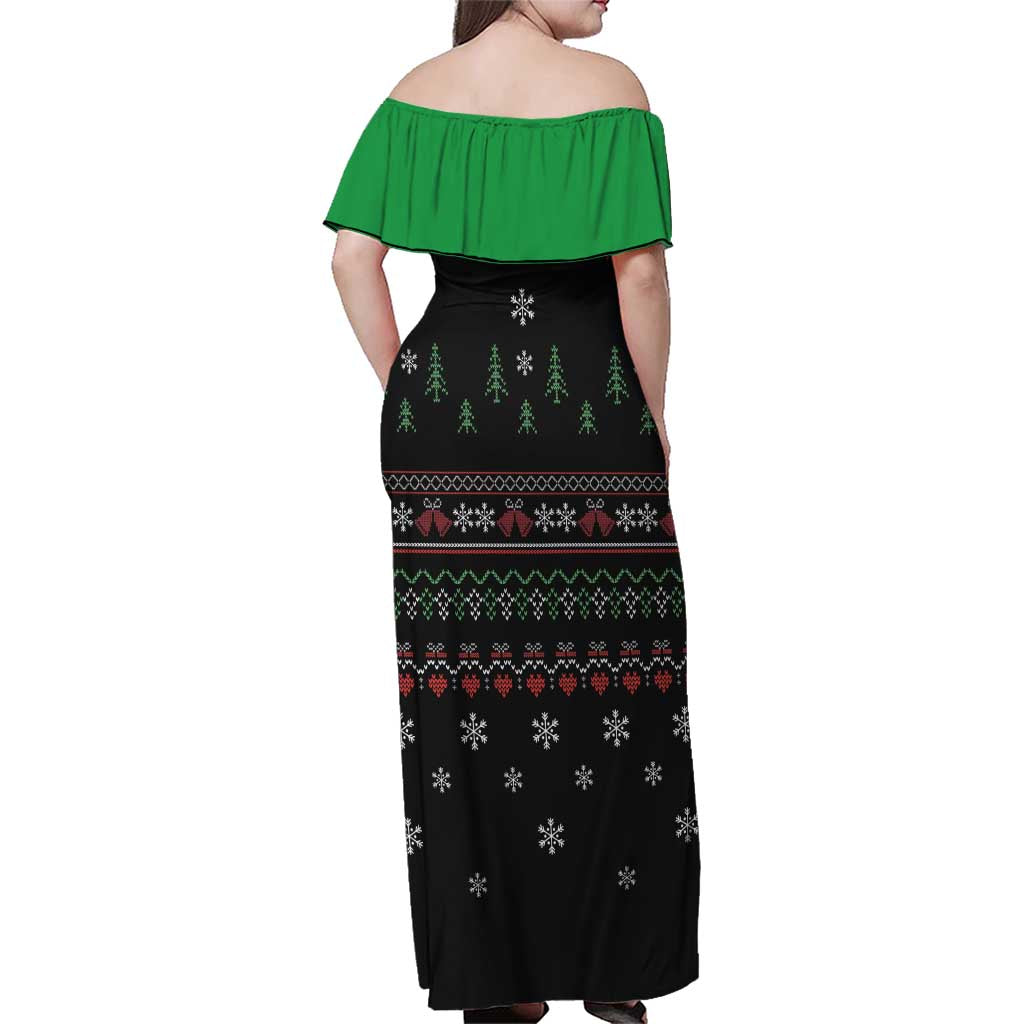 Santa Claus With African Traditional Costume Family Matching Off Shoulder Maxi Dress and Hawaiian Shirt Christmas - Wonder Print Shop