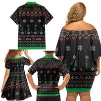 Santa Claus With African Traditional Costume Family Matching Off Shoulder Short Dress and Hawaiian Shirt Christmas - Wonder Print Shop