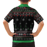 Santa Claus With African Traditional Costume Family Matching Puletasi and Hawaiian Shirt Christmas - Wonder Print Shop