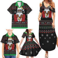 Santa Claus With African Traditional Costume Family Matching Summer Maxi Dress and Hawaiian Shirt Christmas - Wonder Print Shop