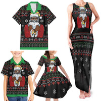 Santa Claus With African Traditional Costume Family Matching Tank Maxi Dress and Hawaiian Shirt Christmas - Wonder Print Shop