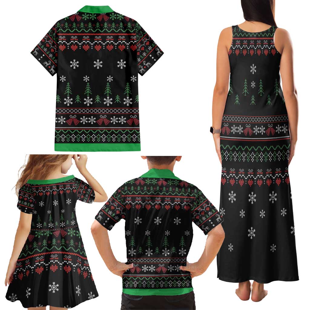 Santa Claus With African Traditional Costume Family Matching Tank Maxi Dress and Hawaiian Shirt Christmas - Wonder Print Shop