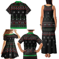 Santa Claus With African Traditional Costume Family Matching Tank Maxi Dress and Hawaiian Shirt Christmas - Wonder Print Shop