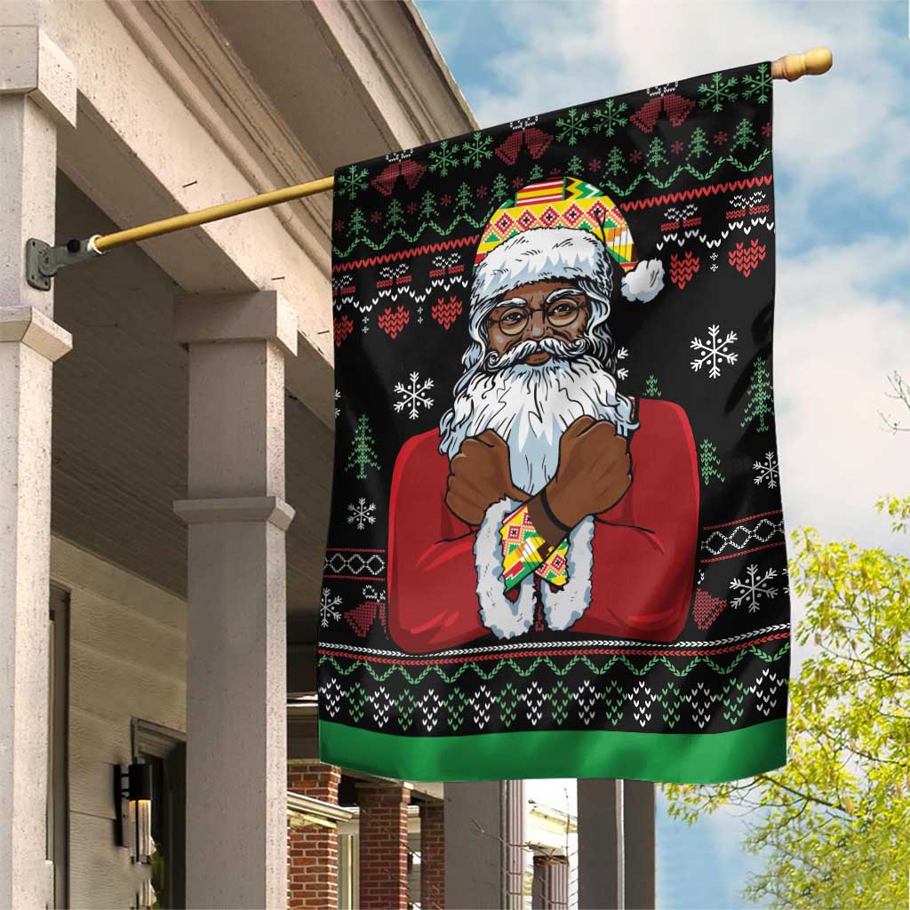 Santa Claus With African Traditional Costume Garden Flag Christmas - Wonder Print Shop