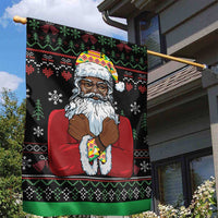 Santa Claus With African Traditional Costume Garden Flag Christmas - Wonder Print Shop
