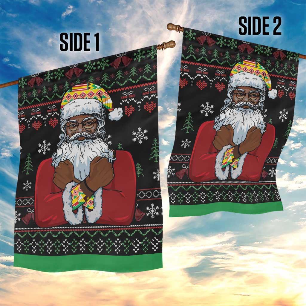 Santa Claus With African Traditional Costume Garden Flag Christmas - Wonder Print Shop