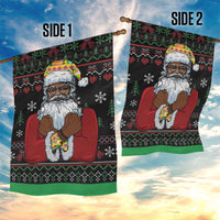 Santa Claus With African Traditional Costume Garden Flag Christmas - Wonder Print Shop