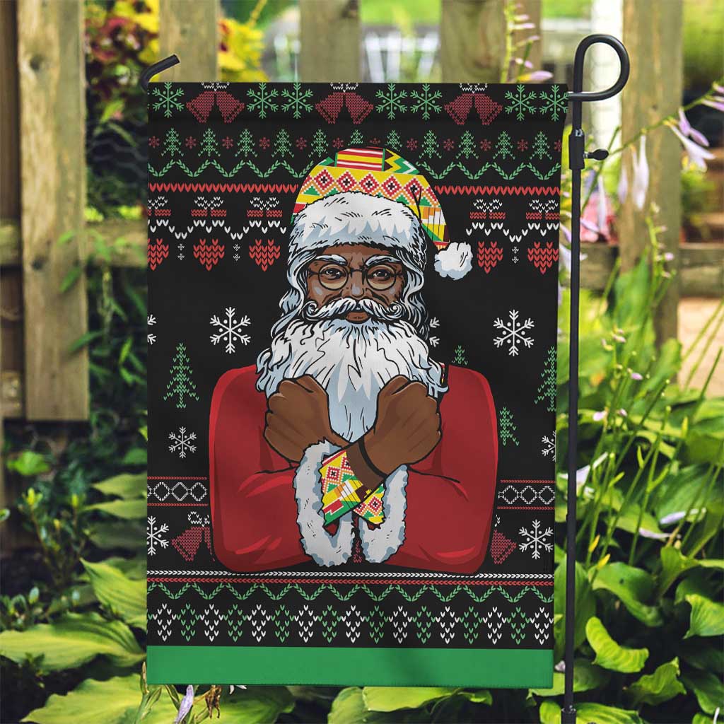 Santa Claus With African Traditional Costume Garden Flag Christmas - Wonder Print Shop