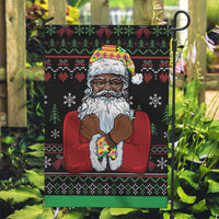 Santa Claus With African Traditional Costume Garden Flag Christmas - Wonder Print Shop