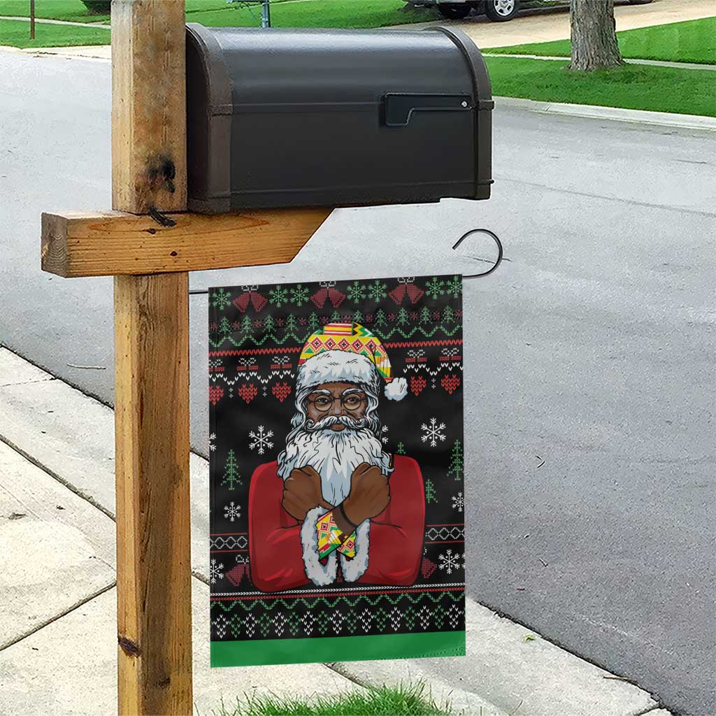 Santa Claus With African Traditional Costume Garden Flag Christmas - Wonder Print Shop