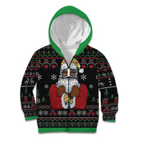 Santa Claus With African Traditional Costume Kid Hoodie Christmas - Wonder Print Shop