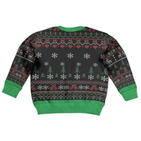 Santa Claus With African Traditional Costume Kid Ugly Christmas Sweater Christmas - Wonder Print Shop