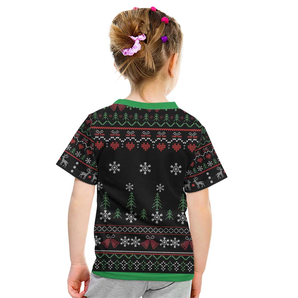 Santa Claus With African Traditional Costume Kid T Shirt Christmas - Wonder Print Shop