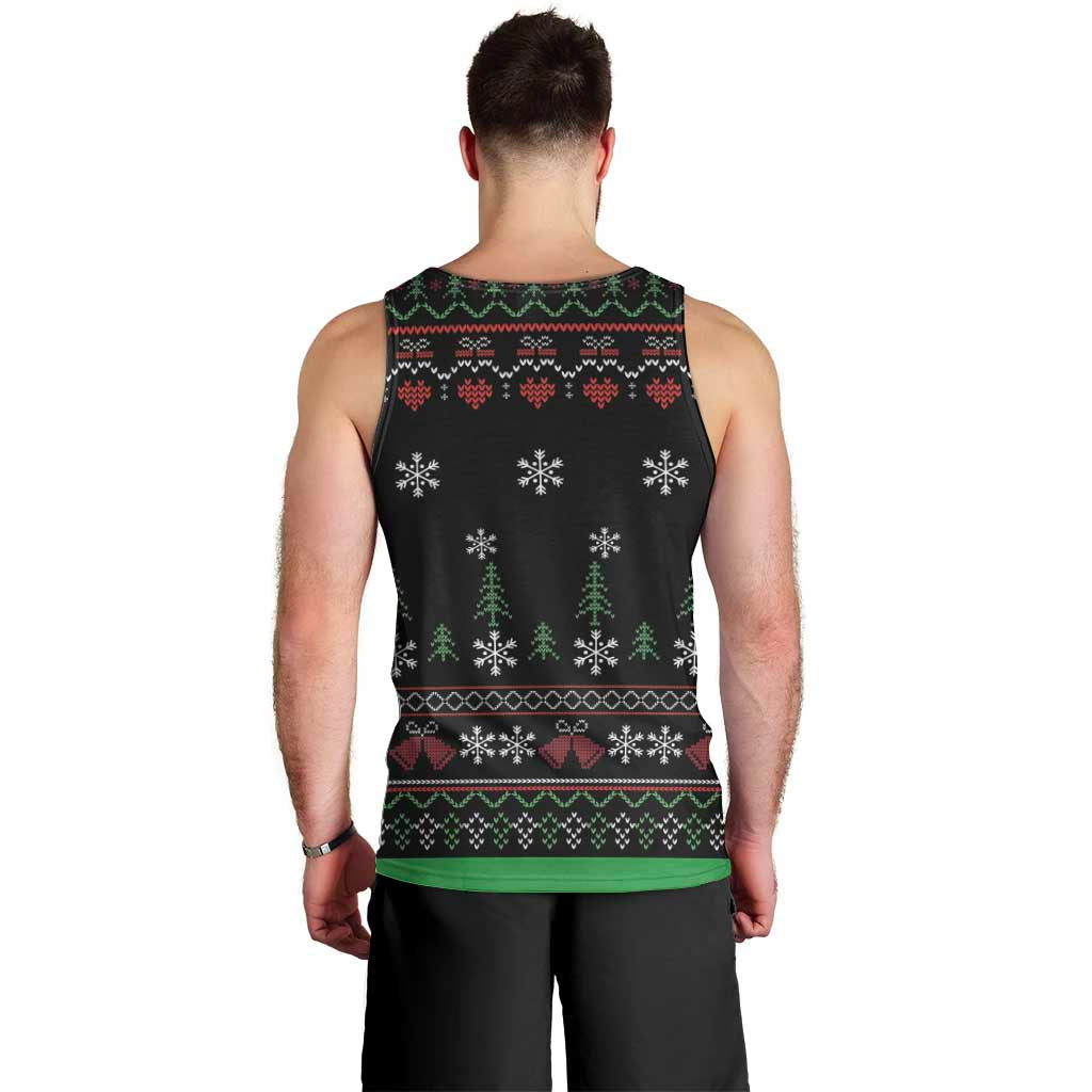 Santa Claus With African Traditional Costume Men Tank Top Christmas - Wonder Print Shop
