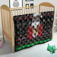 Santa Claus With African Traditional Costume Quilt Christmas - Wonder Print Shop