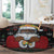 Santa Claus With African Traditional Costume Round Carpet Christmas