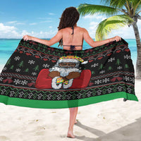 Santa Claus With African Traditional Costume Sarong Christmas - Wonder Print Shop