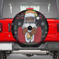 Santa Claus With African Traditional Costume Spare Tire Cover Christmas - Wonder Print Shop