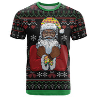 Santa Claus With African Traditional Costume T Shirt Christmas - Wonder Print Shop
