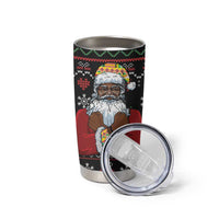 Santa Claus With African Traditional Costume Tumbler Cup Christmas - Wonder Print Shop