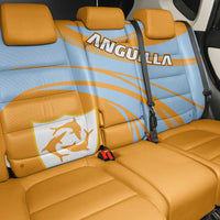 Anguilla Back Car Seat Cover Coat Of Arms Cricket Style - Wonder Print Shop