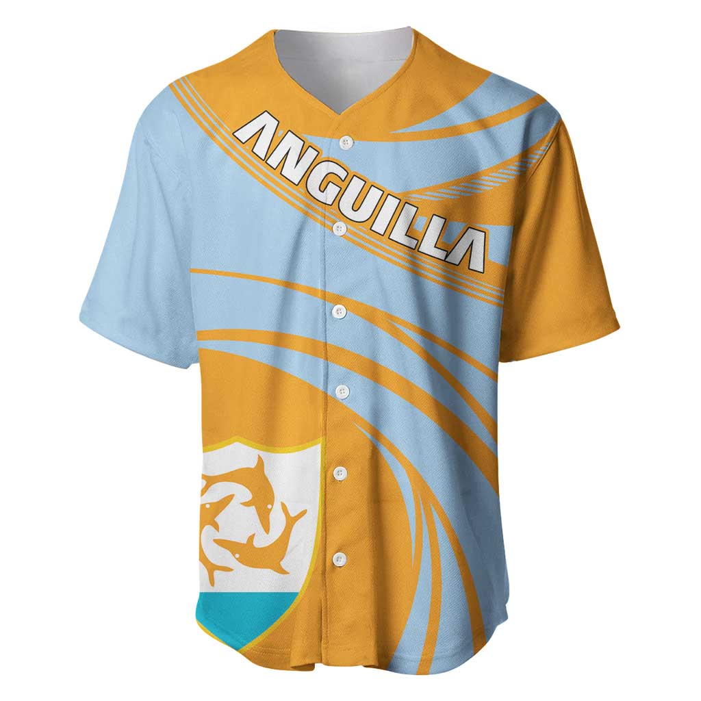 Anguilla Baseball Jersey Coat Of Arms Cricket Style - Wonder Print Shop