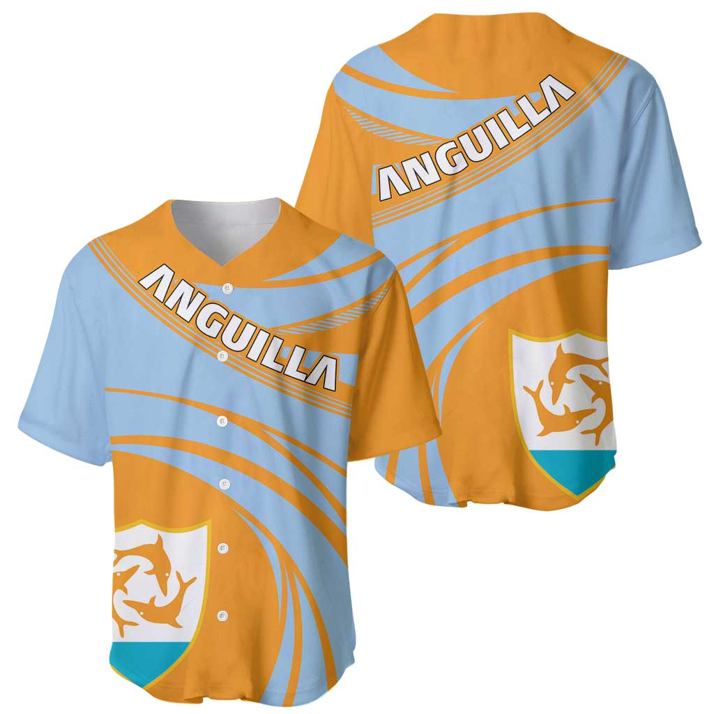 Anguilla Baseball Jersey Coat Of Arms Cricket Style - Wonder Print Shop