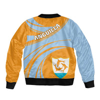 Anguilla Bomber Jacket Coat Of Arms Cricket Style - Wonder Print Shop