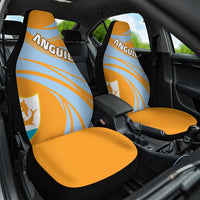 Anguilla Car Seat Cover Coat Of Arms Cricket Style - Wonder Print Shop