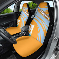 Anguilla Car Seat Cover Coat Of Arms Cricket Style - Wonder Print Shop