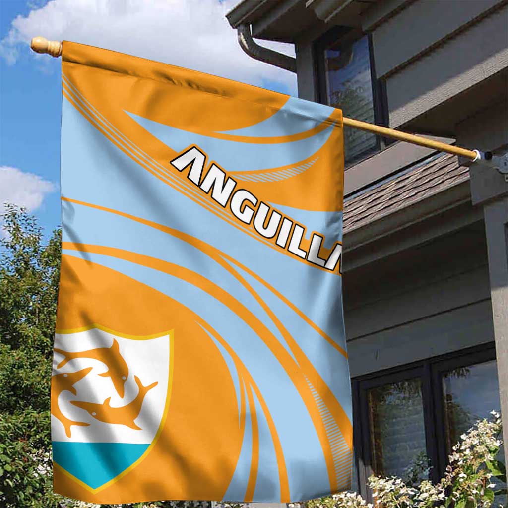 Anguilla Garden Flag Coat Of Arms Cricket Style - Wonder Print Shop