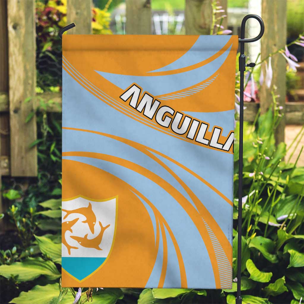 Anguilla Garden Flag Coat Of Arms Cricket Style - Wonder Print Shop