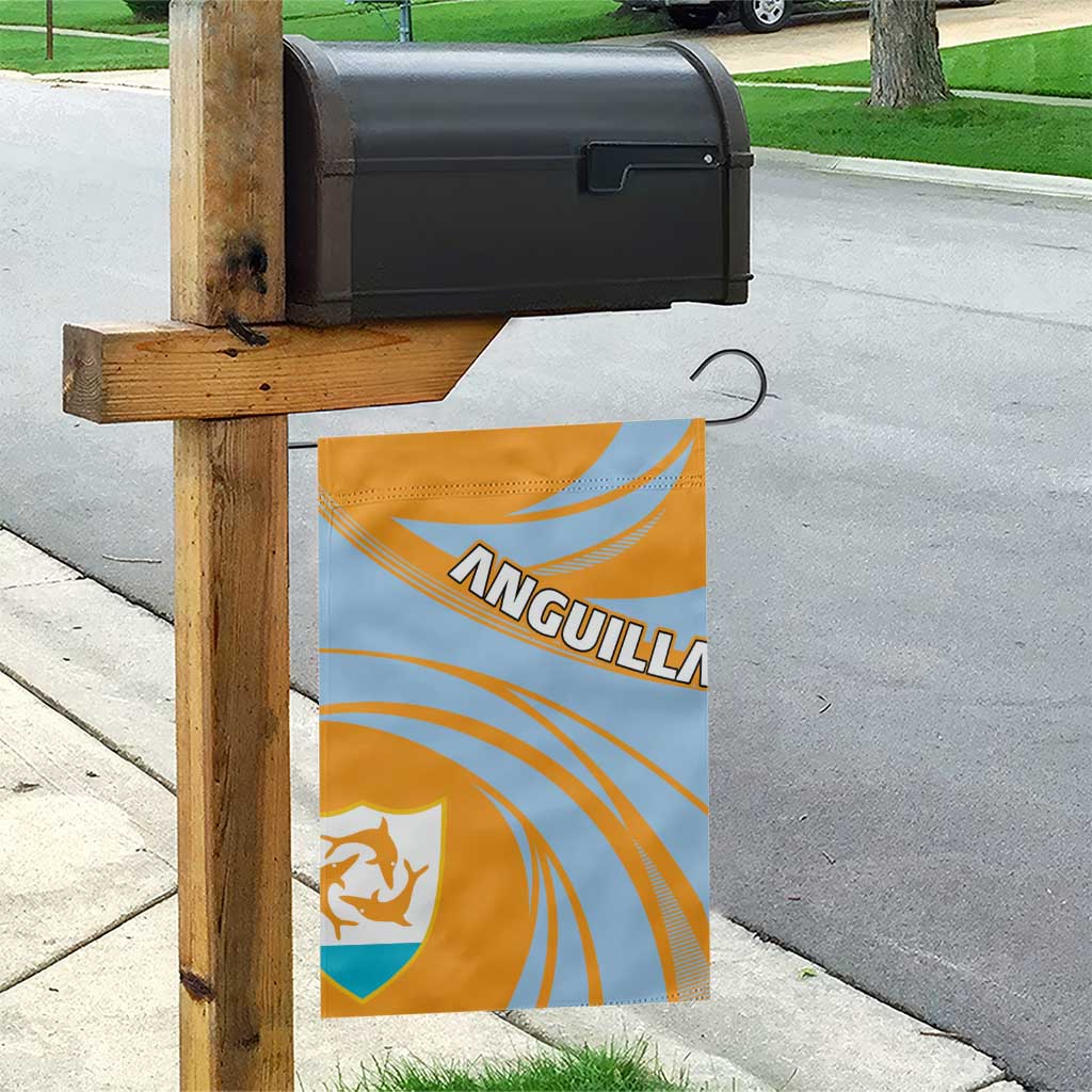 Anguilla Garden Flag Coat Of Arms Cricket Style - Wonder Print Shop