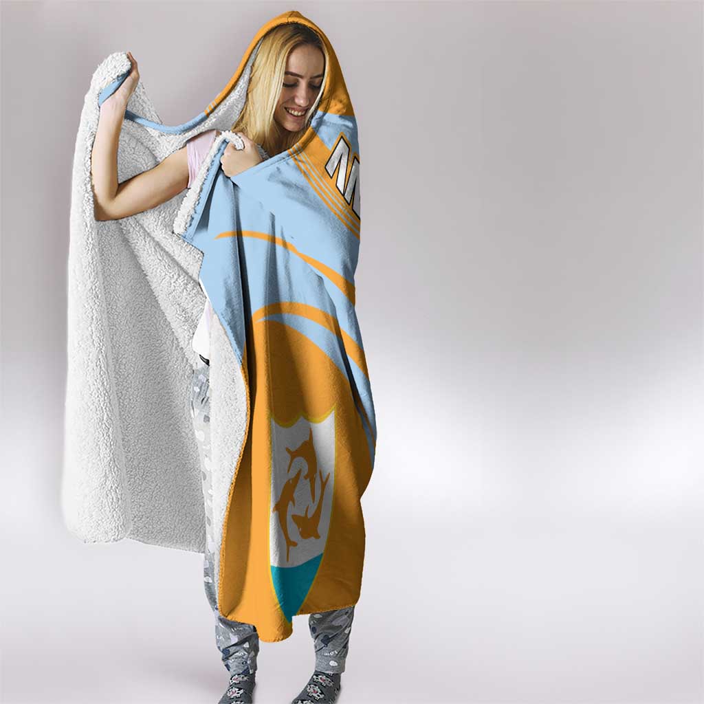 Anguilla Hooded Blanket Coat Of Arms Cricket Style