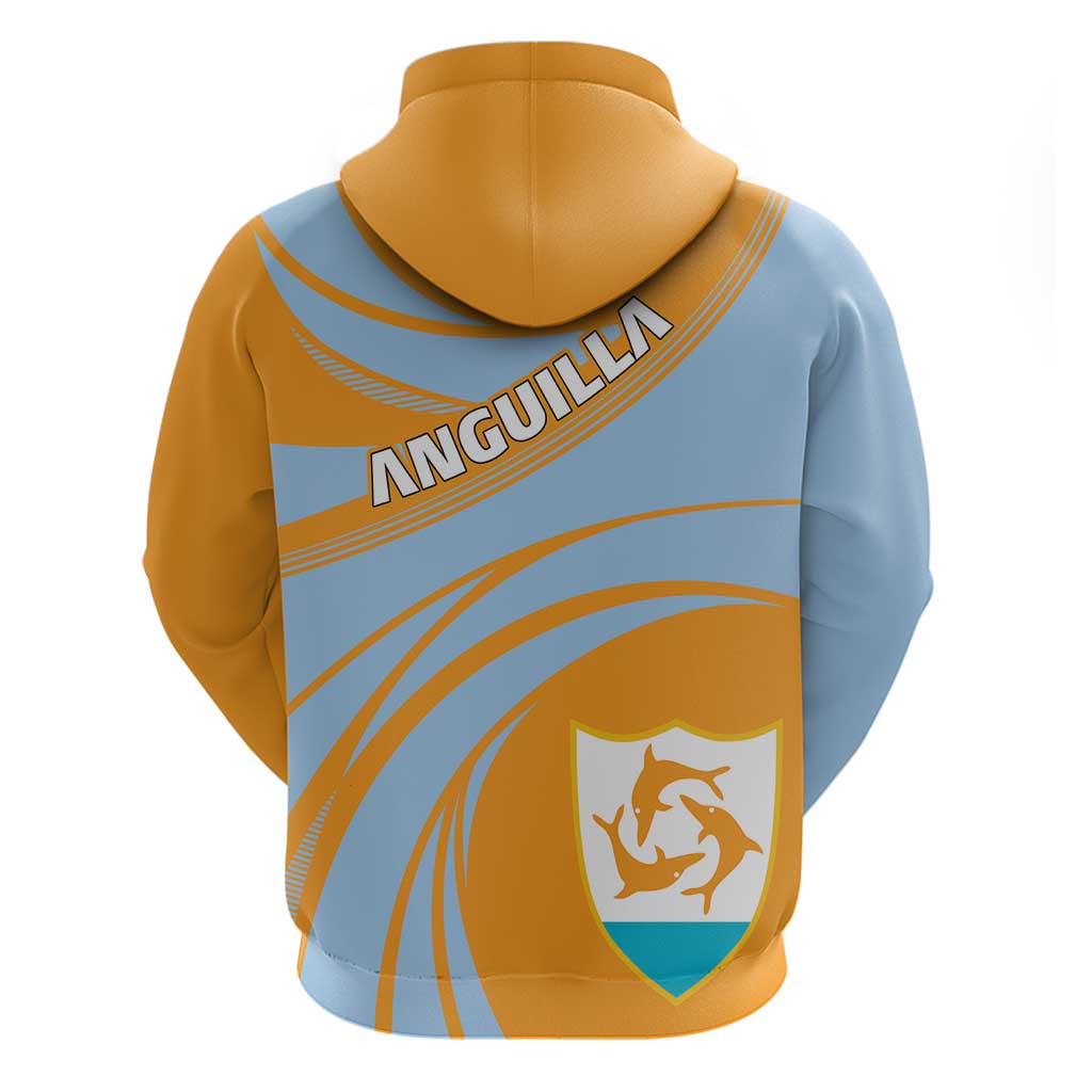 Anguilla Hoodie Coat Of Arms Cricket Style - Wonder Print Shop