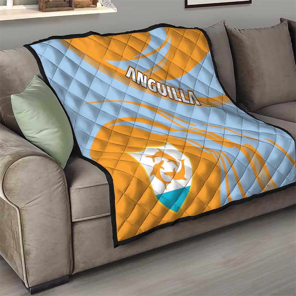 Anguilla Quilt Coat Of Arms Cricket Style - Wonder Print Shop